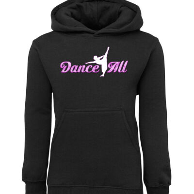 Dance 4 All - Kids Pink Logo Hoodie Thumbnail