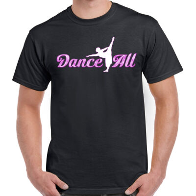 Dance 4 All - Adult Pink Logo T-Shirt Thumbnail